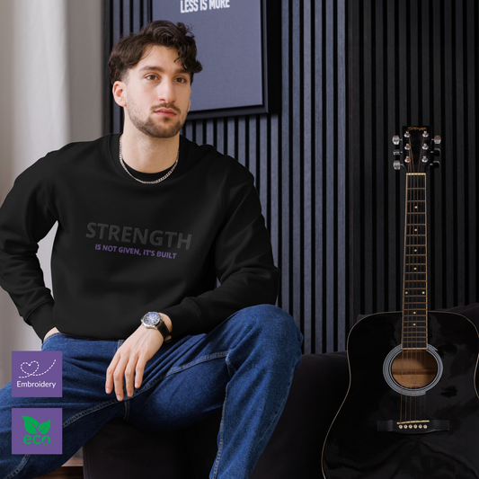 Strength Built, Unisex eco sweatshirt