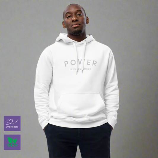 Power in every stride, Premium Unisex Eco-Hoodie