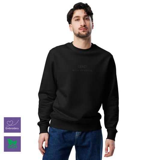 Lead with Courage – Unisex Eco Sweatshirt