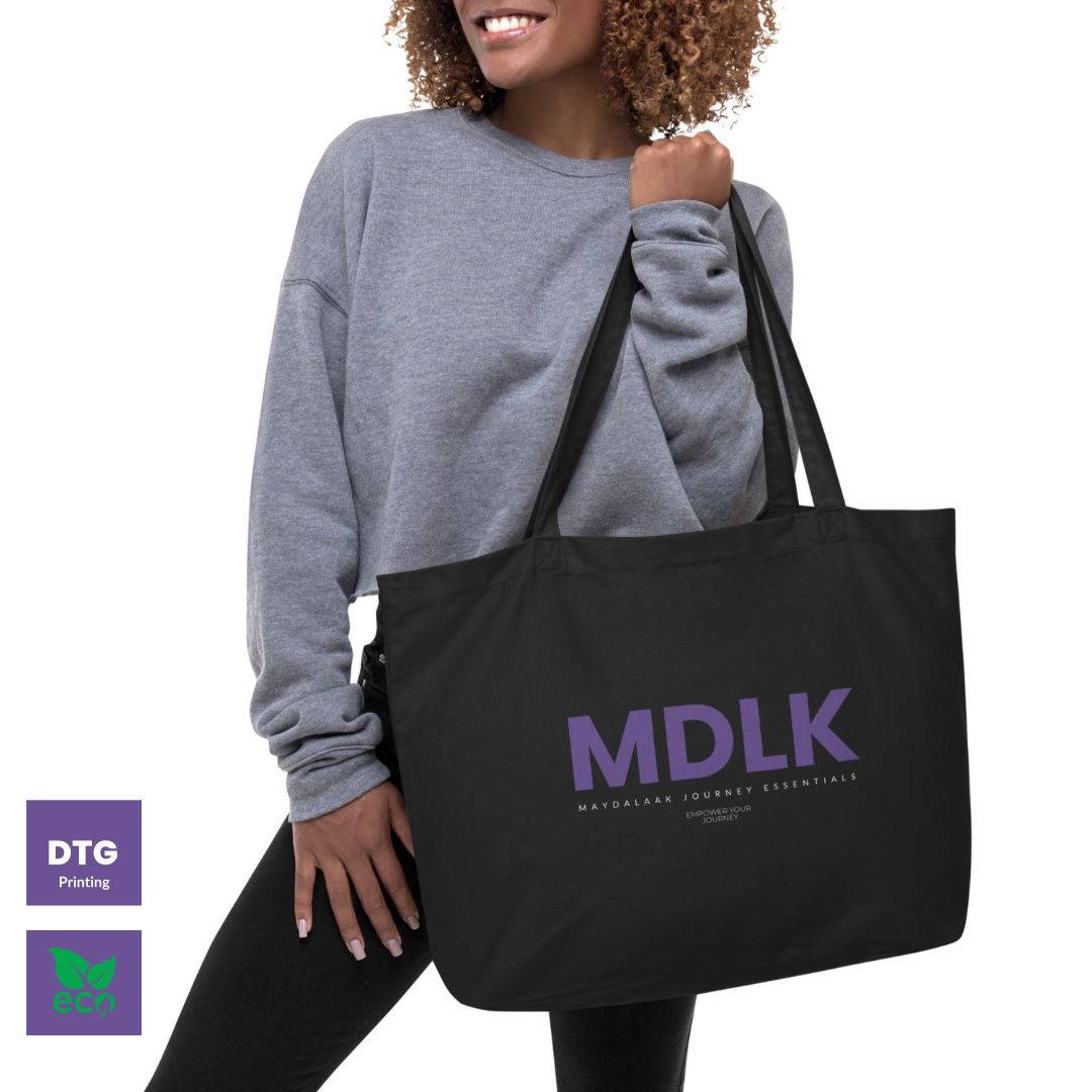 Large organic tote bag